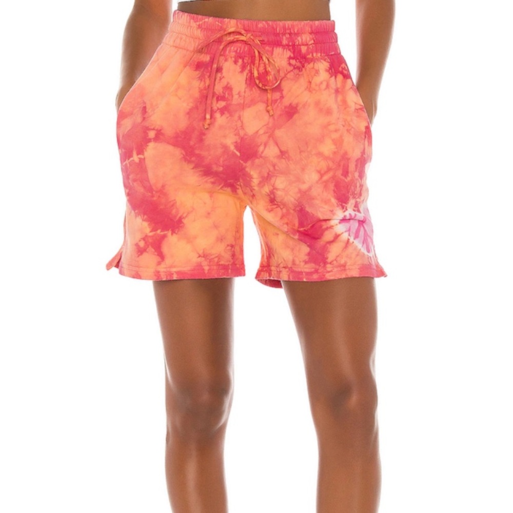 Frankies Bikinis Burl Sweat Short in Sherbert